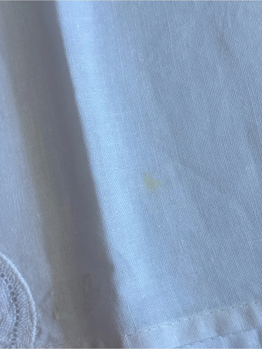 Vintage Cotton Napkins Battenberg Lace